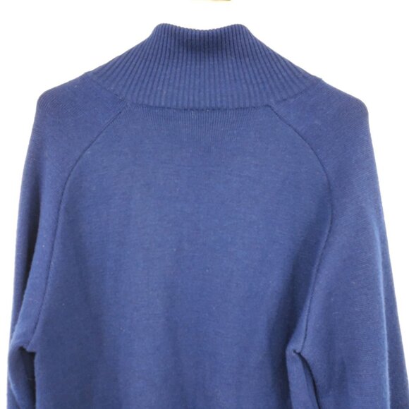 Vintage Hysport Australia International Pure New Wool Blue Zip Up Sweater 20 - Picture 15 of 16